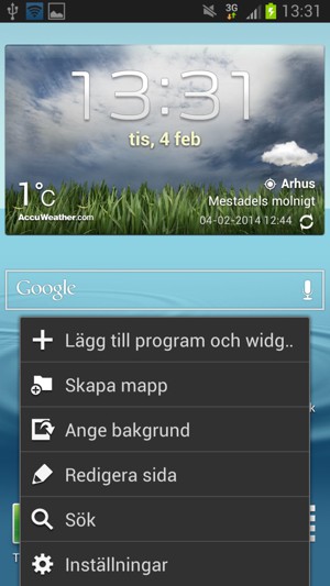 Välj Inställningar