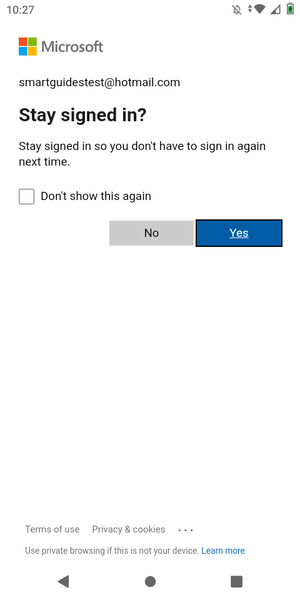Select your preferred option