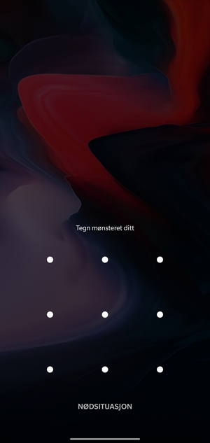 Telefonen din er nå sikret med en skjermlås