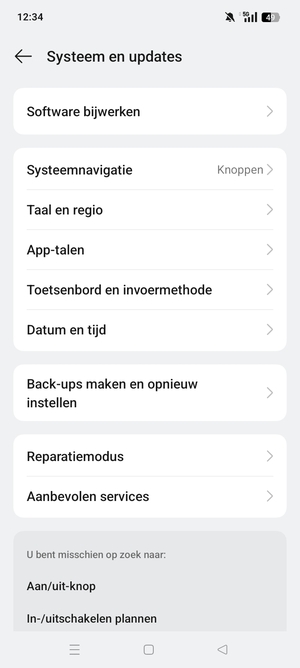 Selecteer Software bijwerken