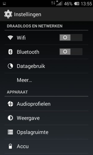 Selecteer Weergave
