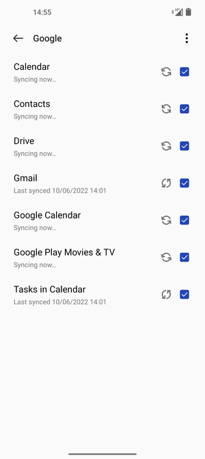 Your contacts from Google will now be synced to your phone