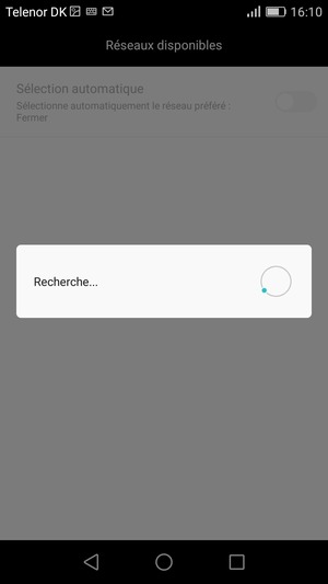 Veuillez attendre la fin de la recherche