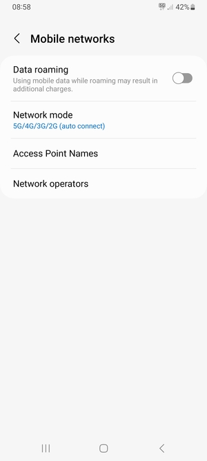 Select Access Point Names