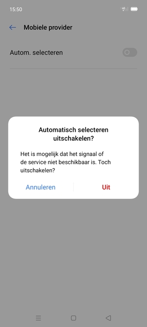 Selecteer Uit