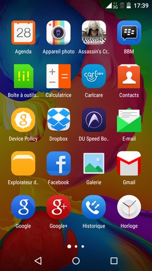 Faites défiler et sélectionnez E-mail