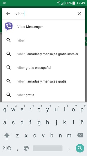 Introduzca el nombre de la aplicación y seleccione Buscar