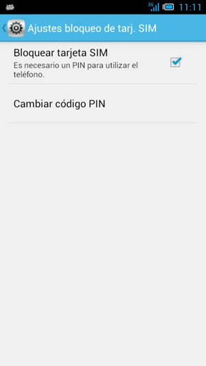 Seleccione Cambiar código PIN