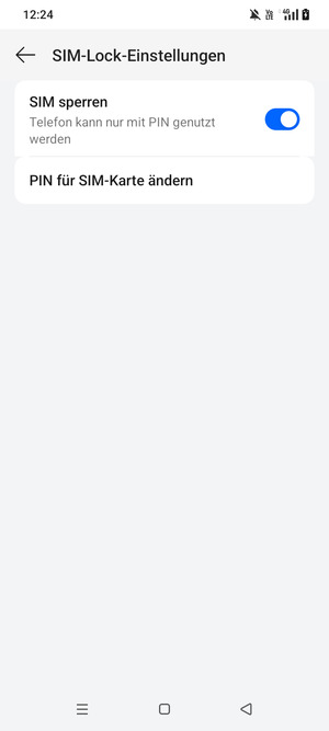 Wählen Sie PIN für SIM-Karte ändern