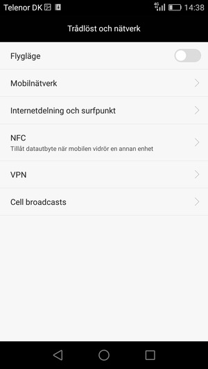 Välj Mobilnätverk
