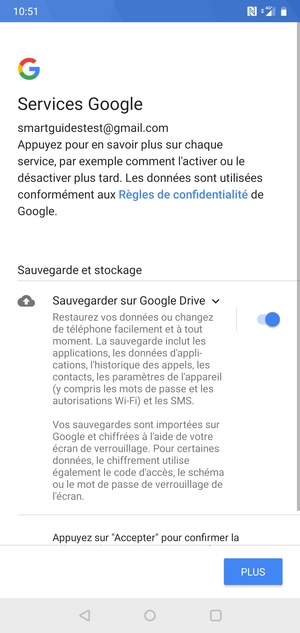 Sélectionnez PLUS