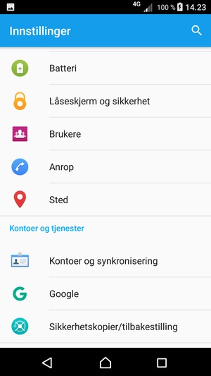Bla til og velg Sted