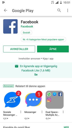 Velg ÅPNE