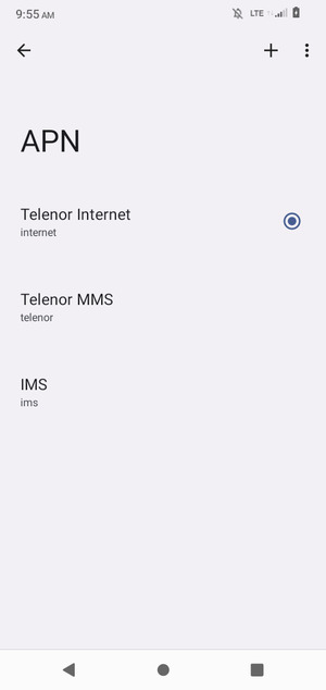 Sélectionnez le bouton du Menu