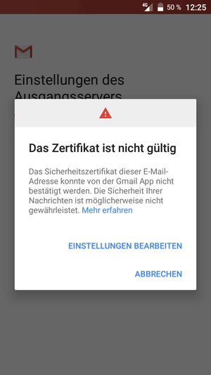 Wählen Sie EINSTELLUNGEN BEARBEITEN