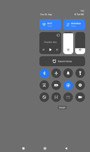 Slå Wi-Fi og Bluetooth fra