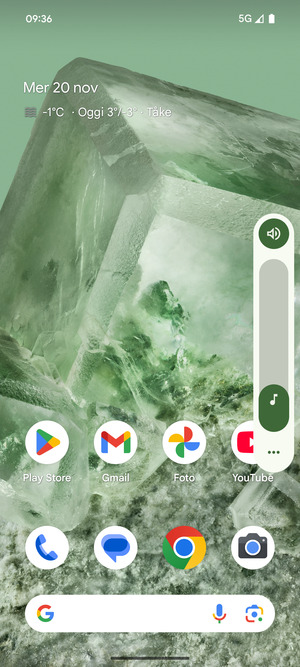 Per modificare le impostazioni dell'audio, seleziona Suono