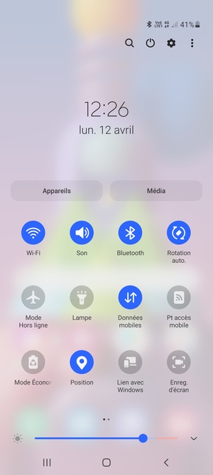 Désactiver Wi-Fi et Bluetooth
