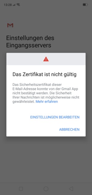 Wählen Sie EINSTELLUNGEN BEARBEITEN