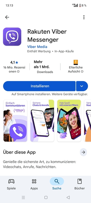 Wählen Sie Installieren