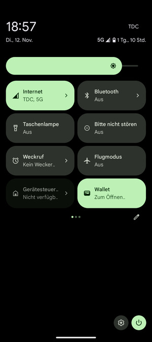 Stellen Sie die Helligkeit auf das erforderliche Niveau