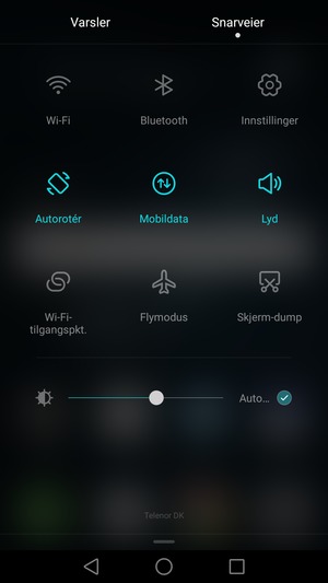 Velg Lyd for å bytte til vibrasjonsmodus