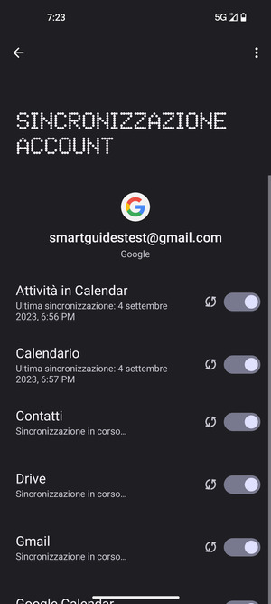 Le tue informazioni verranno sincronizzate