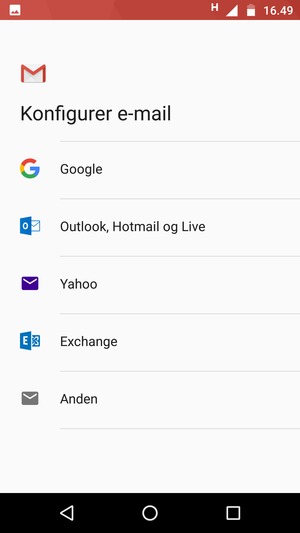 Vælg Google