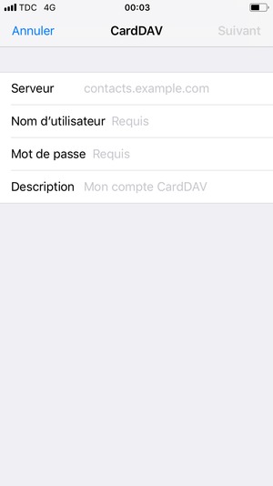Saisissez vos informations Google et sélectionnez Suivant