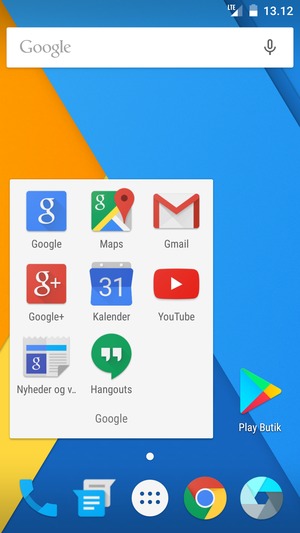 Vælg Gmail
