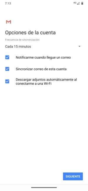 Seleccione SIGUIENTE