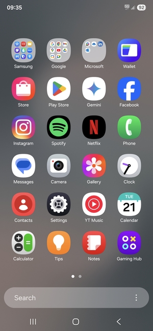 Select Settings