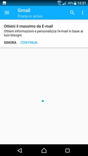 Il tuo Gmail è pronto per l'uso