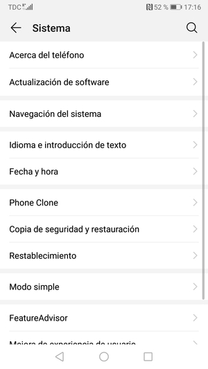 Seleccione Actualización de software
