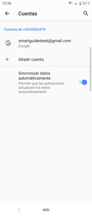 Seleccione su cuenta Google
