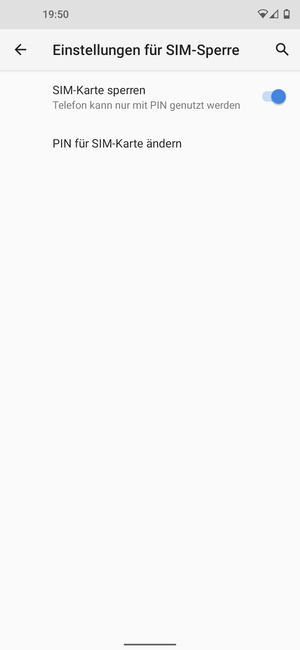 Wählen Sie PIN für SIM-Karte ändern