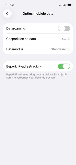 Selecteer Gesprekken en data