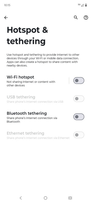 Select Wi-Fi hotspot