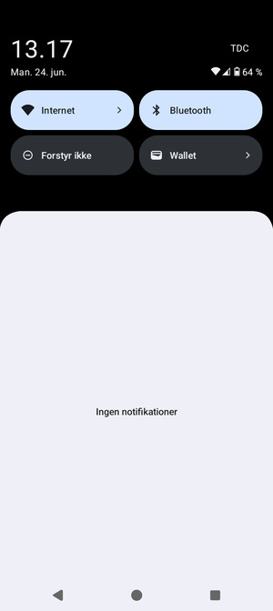 Aktiver topmenuen igen