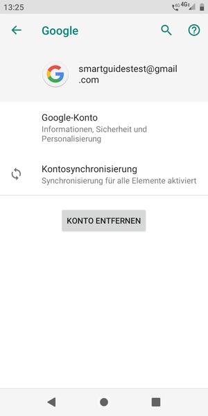 Wählen Sie Kontosynchronisierung