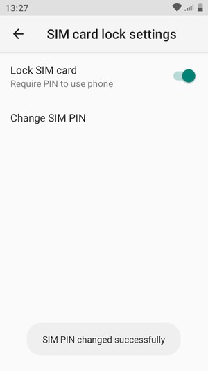 Your SIM PIN has been changed