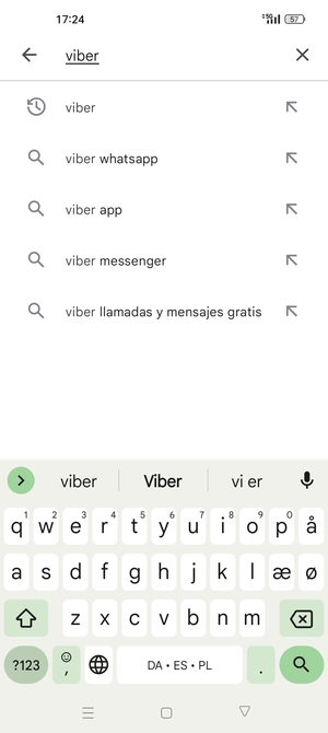 Introduzca el nombre de la aplicación y seleccione Buscar