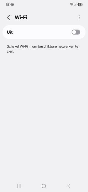 Schakel Wi-Fi in