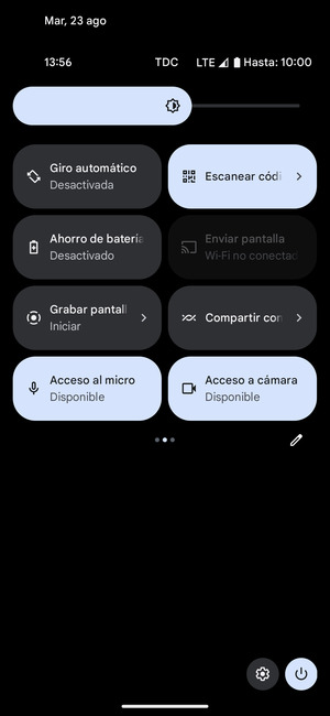 Seleccione Ahorro de batería