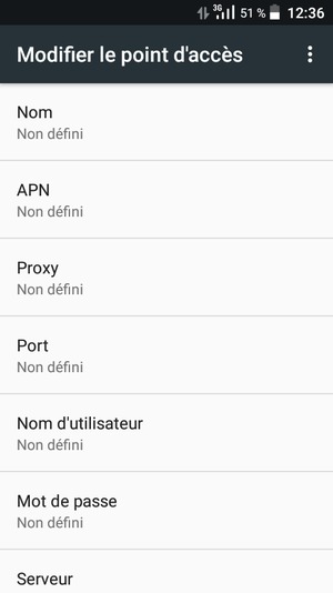 Saisissez les informations MMS