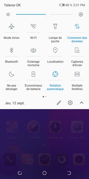 Activer le Économiseur de batterie