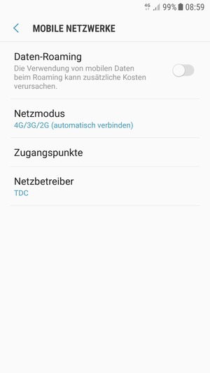 Wählen Sie Zugangspunkte