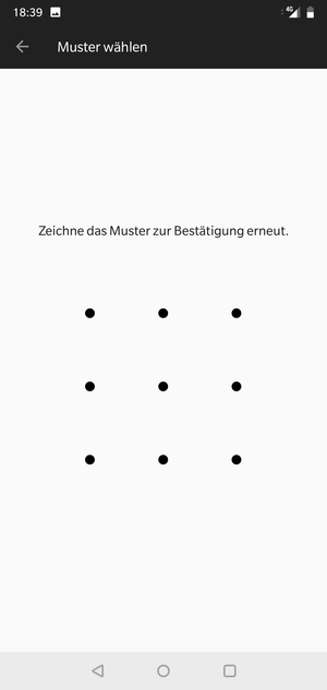 Zeichnen Sie das Entsperrmuster erneut