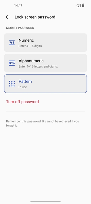Your phone is now secure with a screen lock