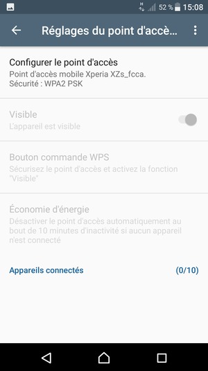 Sélectionnez Configurer le point d'accès